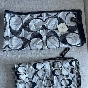 Coach Monochrome Polka Dot Scarf